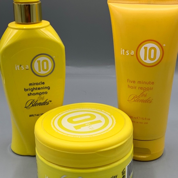 It’s a 10 Blonde Bundle: Shampoo,  Clay Mask & 5 Minute Repair - Picture 1 of 4